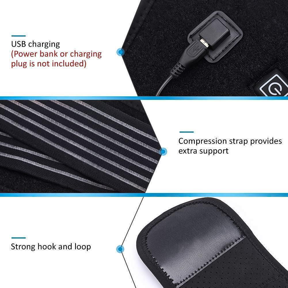 Heated Belts Back Pain - Back Heating Belt Heated Waist Belt USB Waist Heating Pad Belly Warmer Band