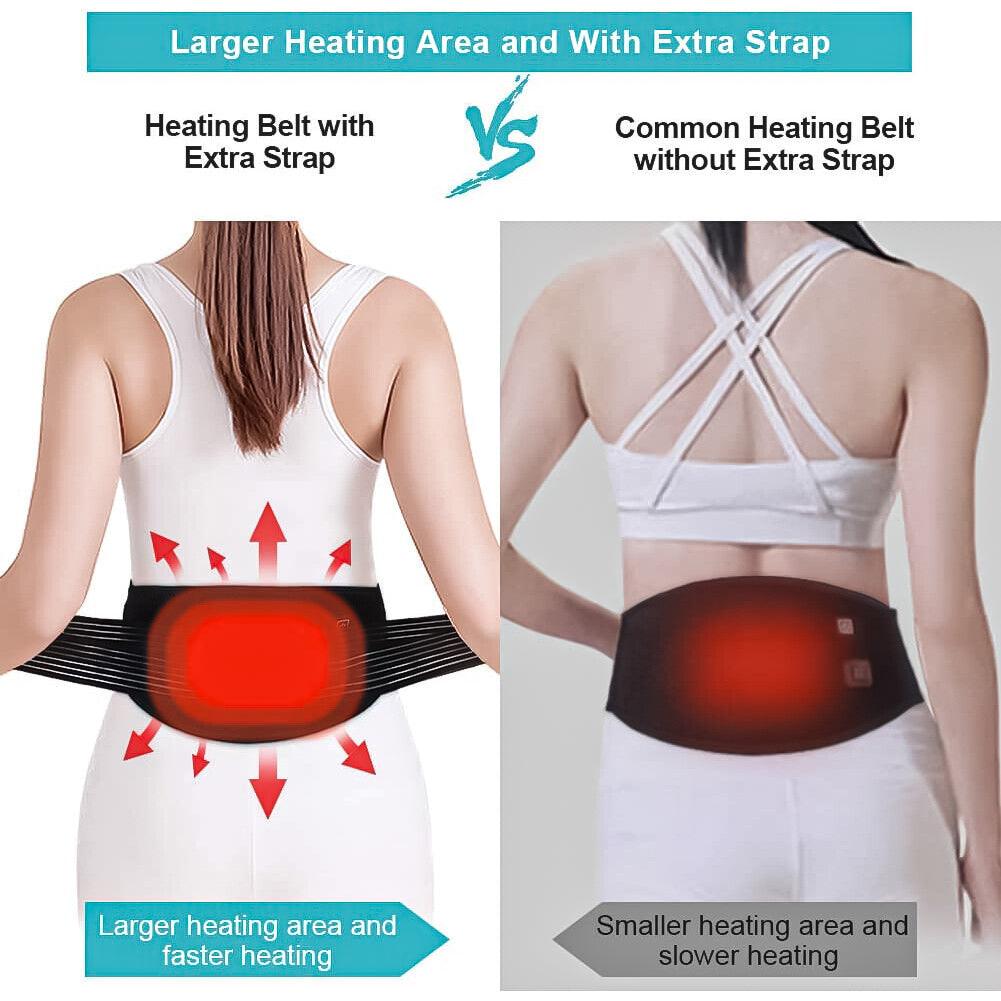 Heated Belts Back Pain - Back Heating Belt Heated Waist Belt USB Waist Heating Pad Belly Warmer Band