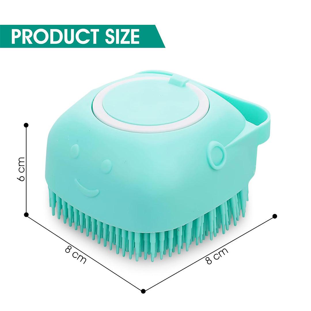 Pet Bath Brush - Pet Dogs Cat Massage Bath Brush Scrubber Shampoo Silicone Dispenser Shower Soft