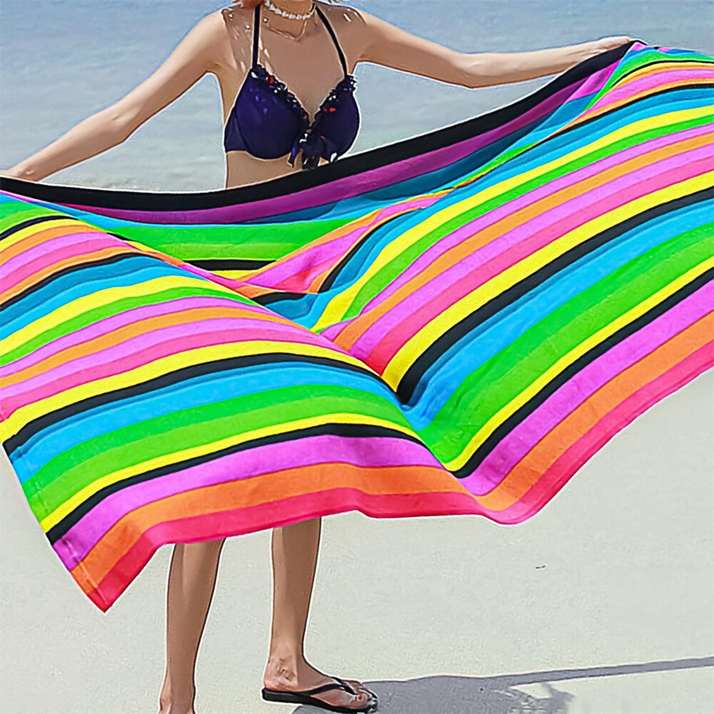 Microfibre Beach Towel - Lightweight Beach Towel Quick Dry Travel Towel