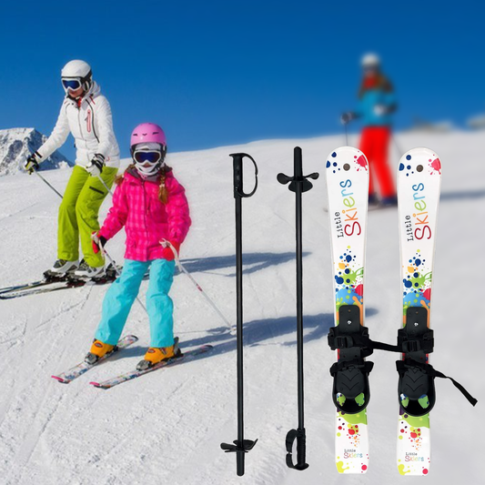 Snow Skis with Poles – Complete Ski Set for Kids Winter Sports Equipment