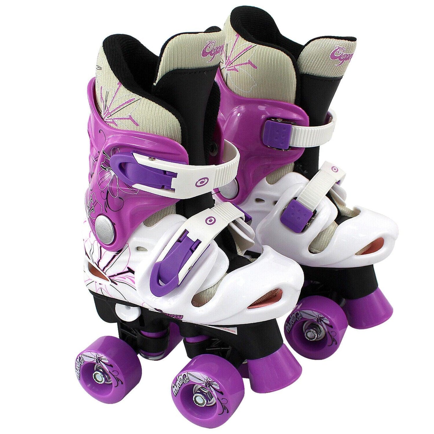 Roller Skating Shoes - Adjustable 4 Wheels Kids Roller Skates Boots