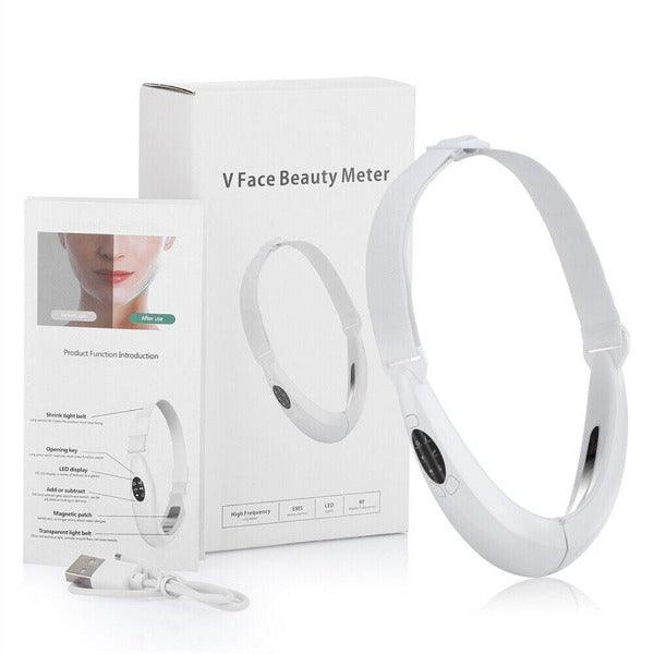 Double Chin Massager - Electric V-Face Shaping Massage Face Lifting Slim Double Chin Removal Machine