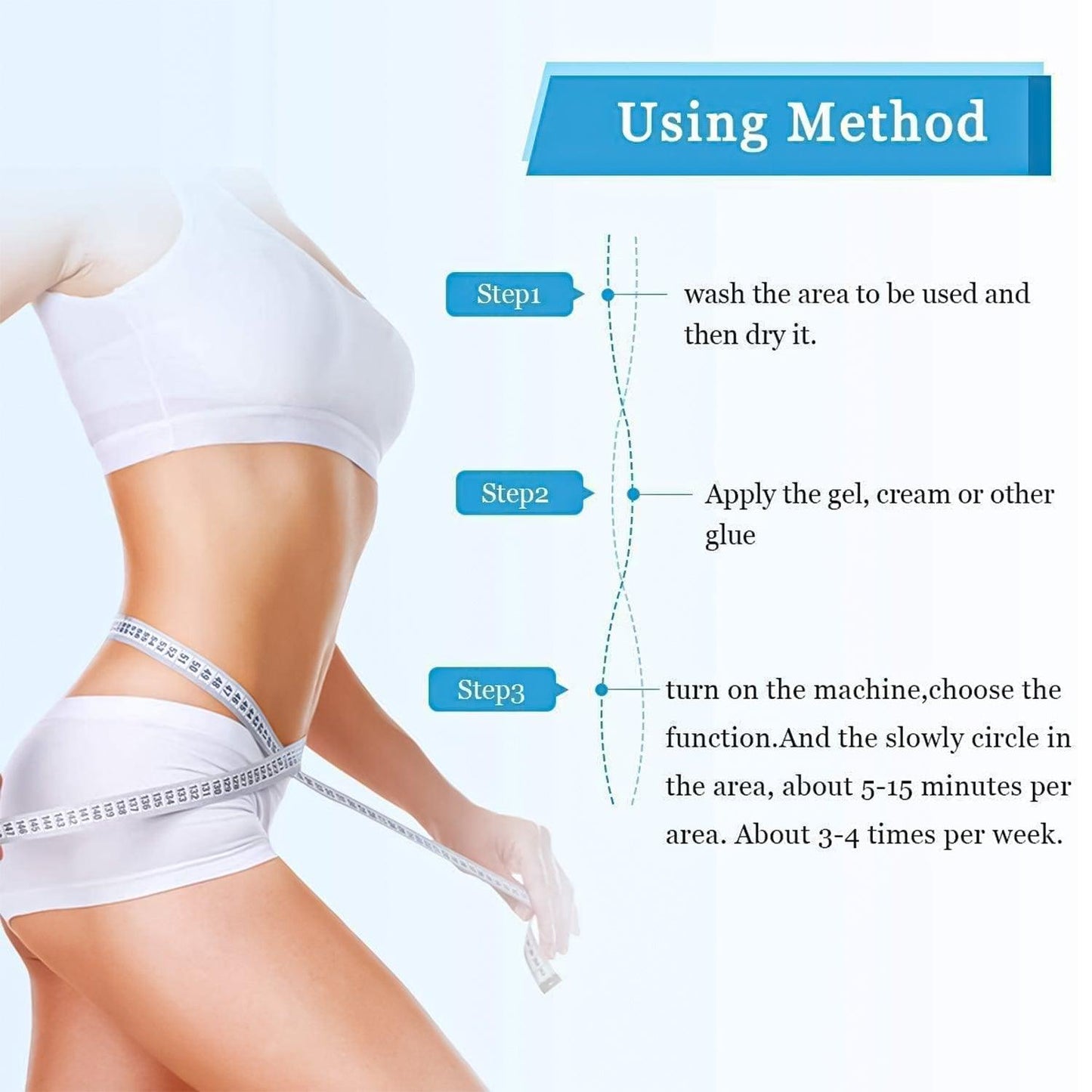 Fat Burner Machine - Body Slimming Massager EMS Machine Ultrasonic Cavitation Fat Burner 3in1 Therapy