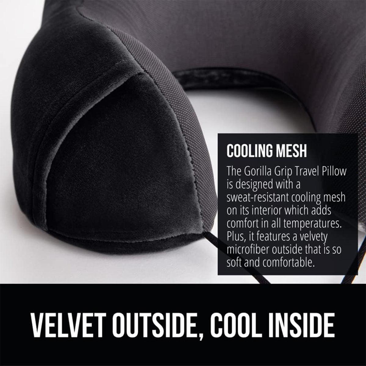Neck Pillow for Travel - Memory Foam U Shaped Travel Pillow Neck Support Soft Head Rest Car Plane