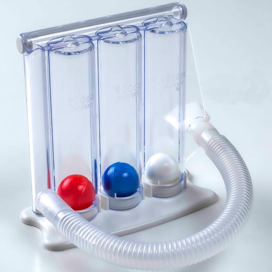 Best Lung Exercise Device - Three-ball Breathing Trainer Incentive Spirometer Lung Respiratory Exerciser