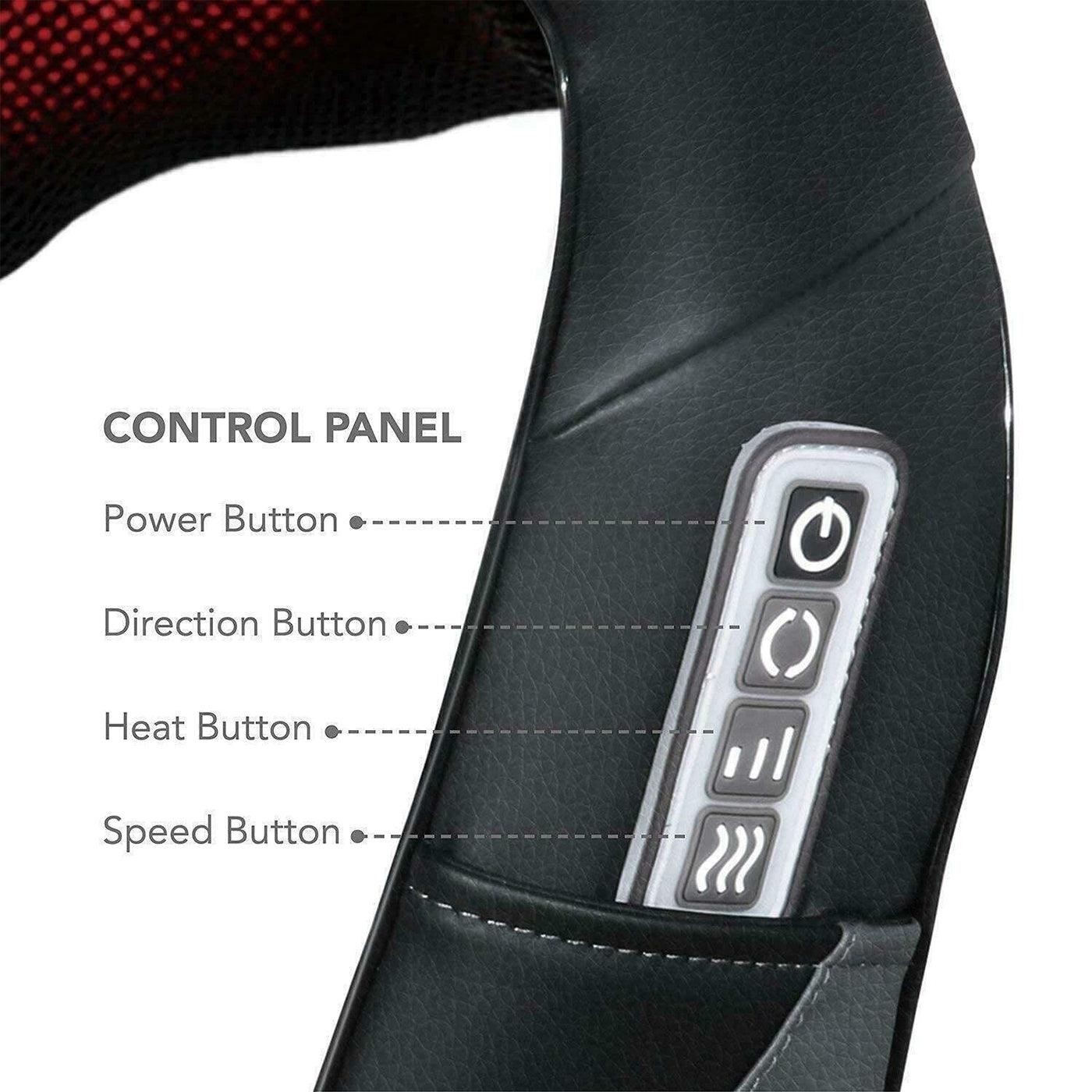 Neck and Shoulder Massager With Heat - Kneading Neck Massager Shoulder Back & Body Massage Deep Tissue