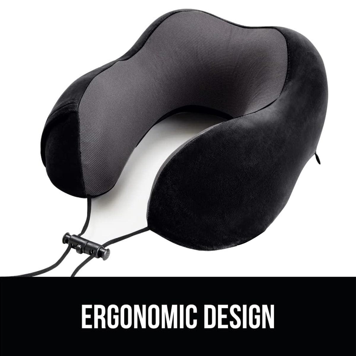 Neck Pillow for Travel - Memory Foam U Shaped Travel Pillow Neck Support Soft Head Rest Car Plane