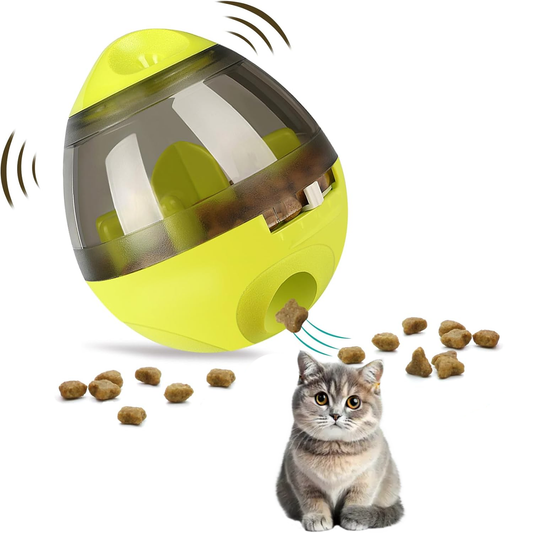 Automatic Dog Food Feeder - Pet Food Ball Interactive Toy Spill Treat Dispensing Bowl Feeder Breaker Cat