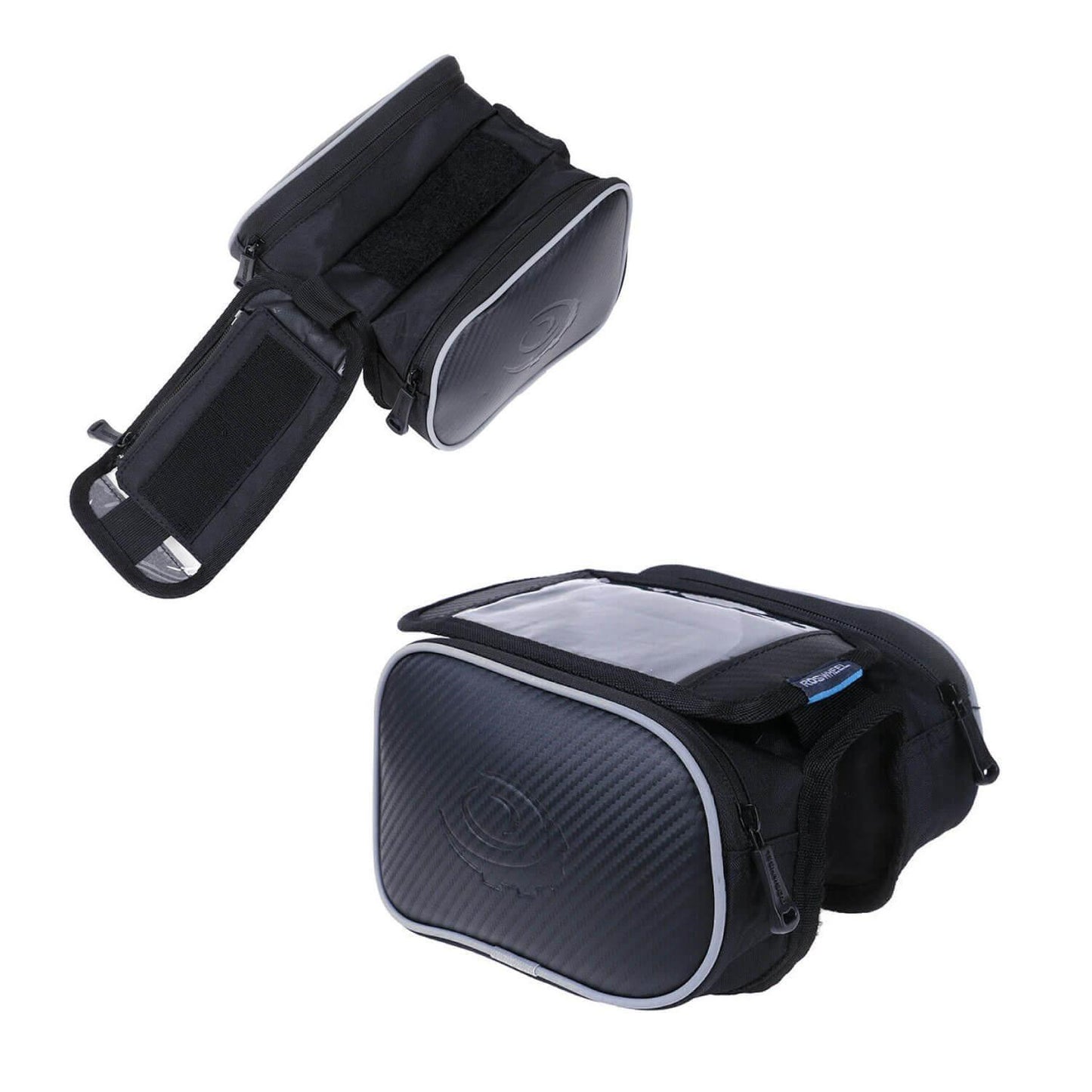 Top Tube Cycle Bags - Bicycle Front Top Tube Frame Double Bag - Bike Frame Bag Bike Top Tube Bag Bolt-on