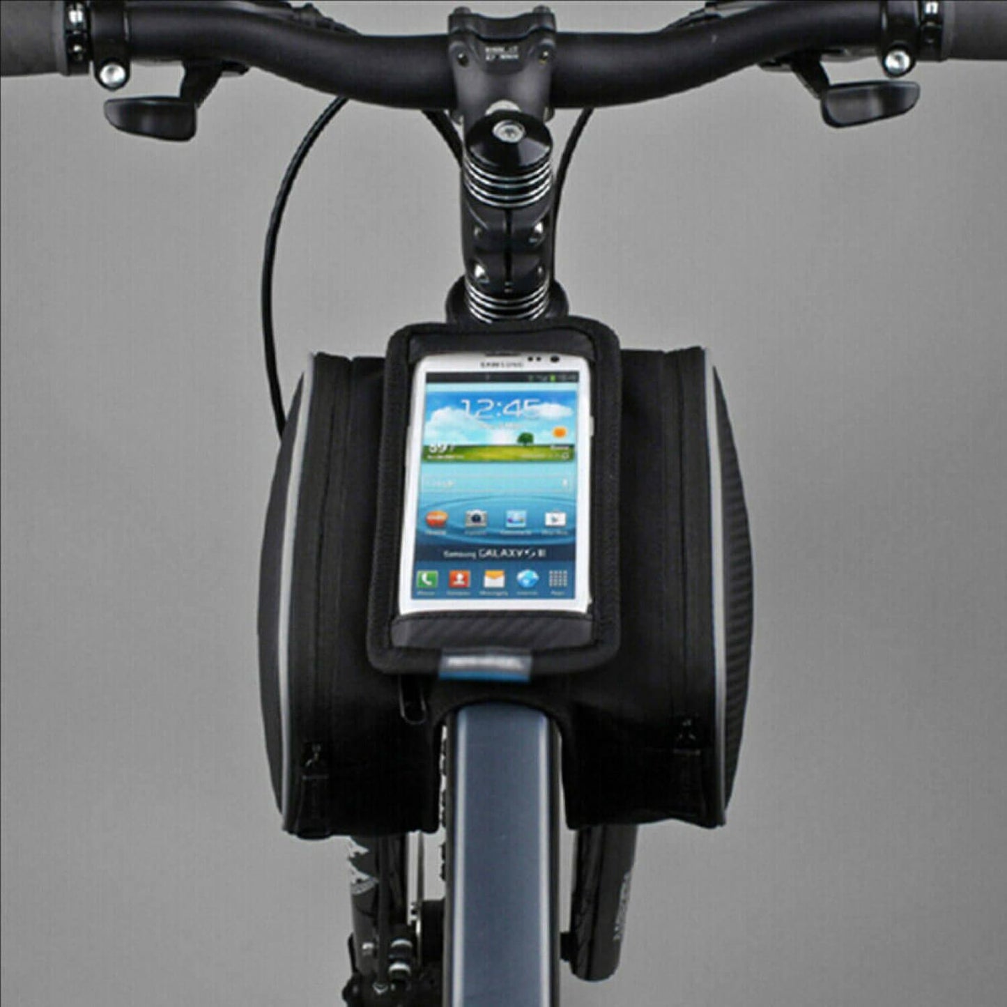 Top Tube Cycle Bags - Bicycle Front Top Tube Frame Double Bag - Bike Frame Bag Bike Top Tube Bag Bolt-on