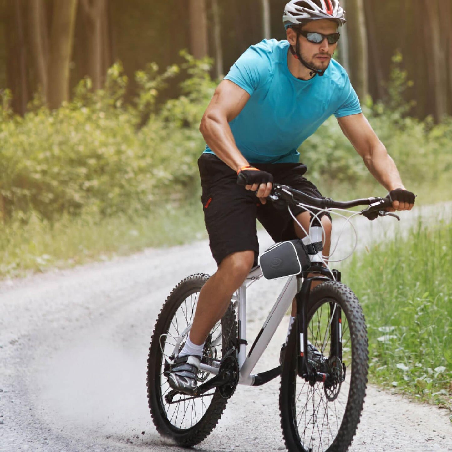 Top Tube Cycle Bags - Bicycle Front Top Tube Frame Double Bag - Bike Frame Bag Bike Top Tube Bag Bolt-on