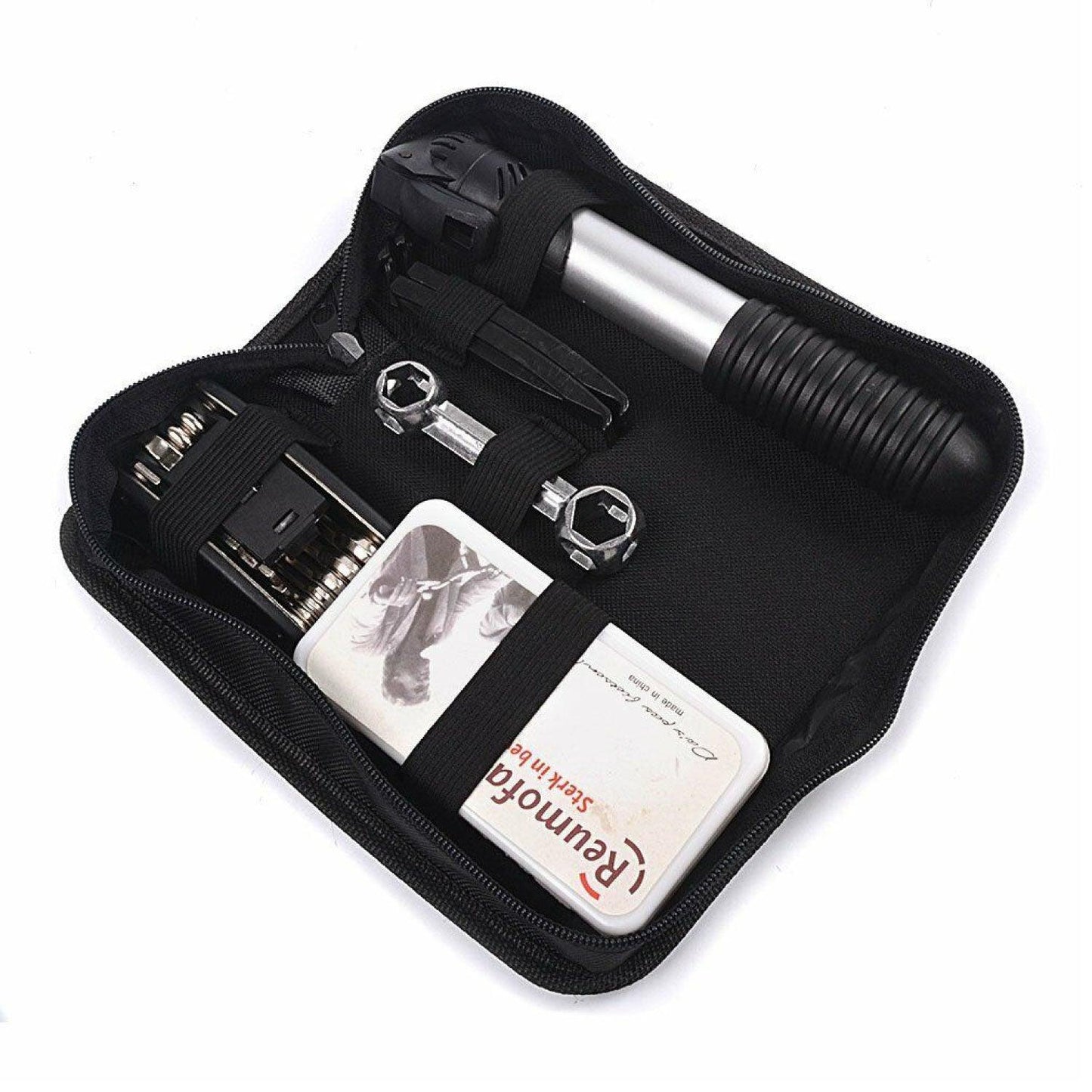 Bicycle Tool Kit - Bicycle Repair Tool Kit, 16 in 1 Multifunction Tool, Tire Levers, Self Adhesive Tyre Tube Patch Include