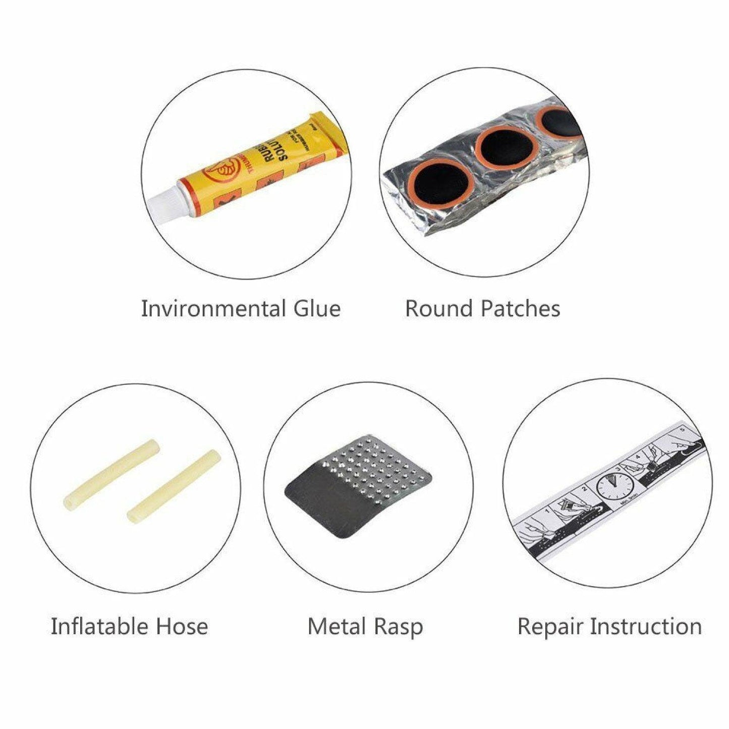 Bicycle Tool Kit - Bicycle Repair Tool Kit, 16 in 1 Multifunction Tool, Tire Levers, Self Adhesive Tyre Tube Patch Include