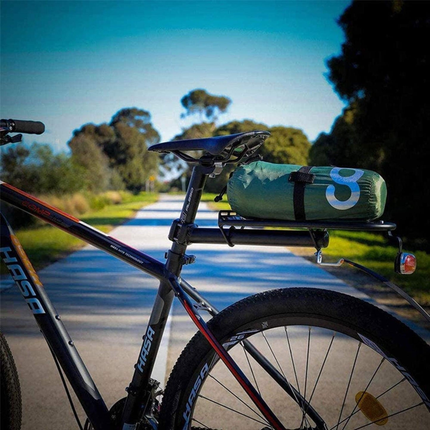 Mountain Bike Pannier Rack - Adjustable Bicycle Rack Bike Cargo Rack,bicycle Rear Seat Rack Cycling Luggage Carrier Bicycle Quick Release Alloy Rear