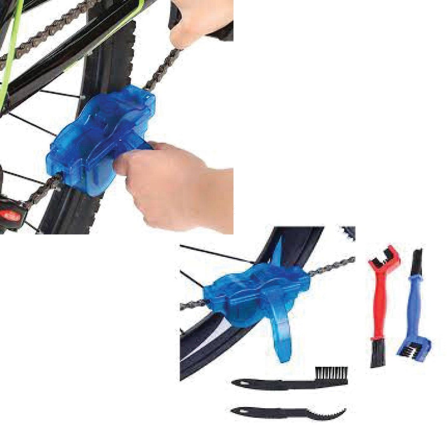 Mountain Bike Cleaning Kit - Bike Cleaning Tool Set, Bicycle Clean Brush Kit for Bike Chain/Tire/Sprocket Cycling Corner Stain Dirt Clean