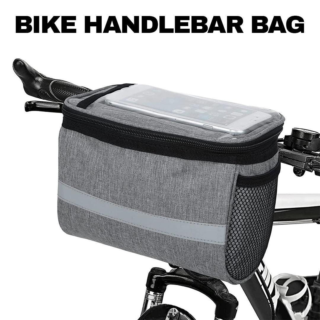 Handlebar Bags for Bikes - Outdoor Bike Handlebar Bag Bicycle Front Waterproof Basket Cycling Organiser UK