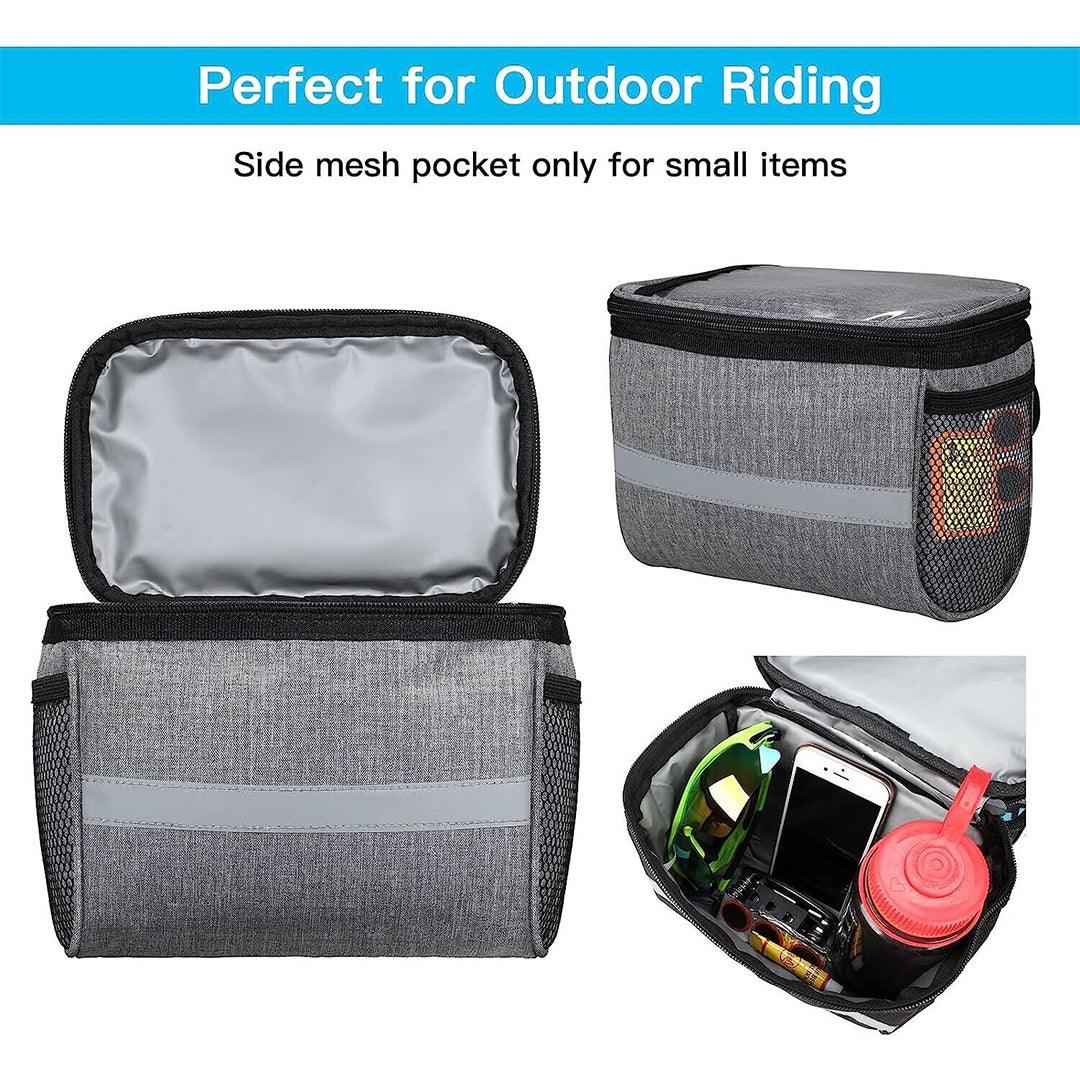 Handlebar Bags for Bikes - Outdoor Bike Handlebar Bag Bicycle Front Waterproof Basket Cycling Organiser UK