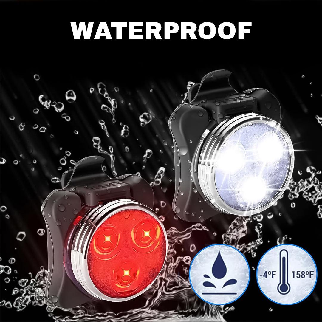 Best Lights for a Bicycle - Bike Light Set, Super Bright USB Rechargeable Bicycle Lights,Waterproof Mountain