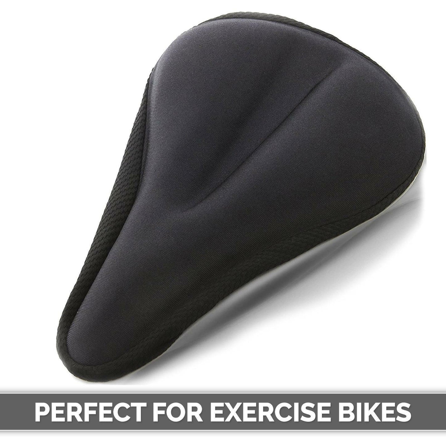 Most Comfortable Bike Saddle - Bike Seat Cover Cushion Padded Bicycle Gel Saddle Extra Comfort Spin Exercise