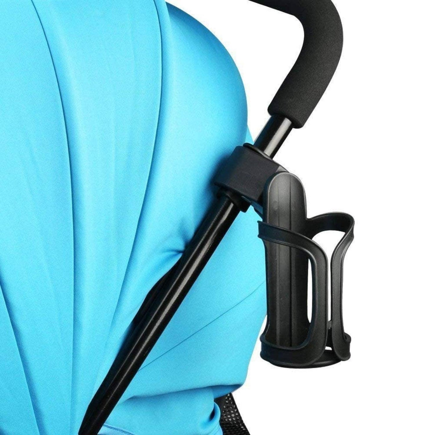 Bike Water Bottle Holder - Universal Bicycle Cup Holder, 360 Degrees Rotating Adjustable for Mountain Bike Stroller (Black)
