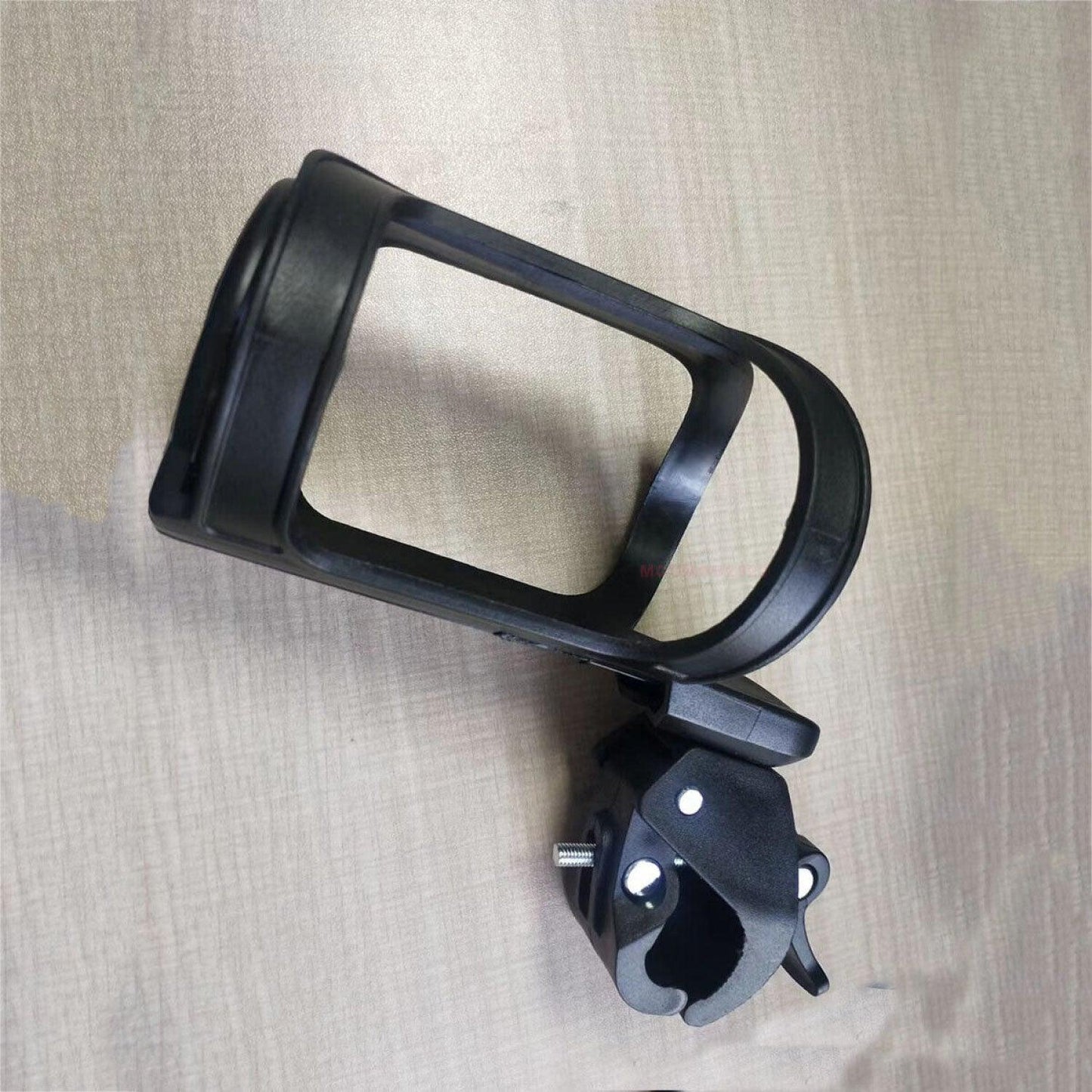 Bike Water Bottle Holder - Universal Bicycle Cup Holder, 360 Degrees Rotating Adjustable for Mountain Bike Stroller (Black)