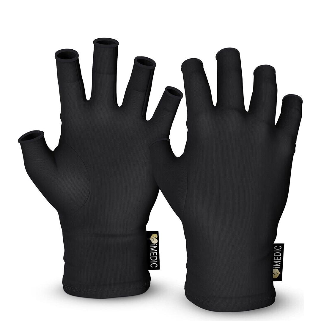 Compression Gloves for Arthritis - Fingerless Pain Relief Arthritic Hands Rheumatoid Anti Arthritis Elastic Gloves