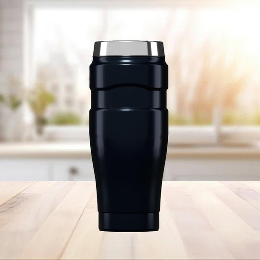 Stainless Steel Travel Mug - Stainless King Travel Tumbler & Multi- Purpose Flask | 470ml Insulated Hot & Cold Water Bottle