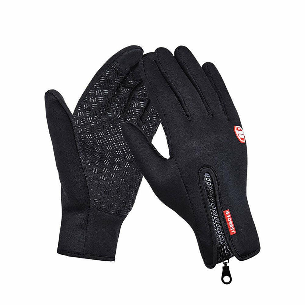 Thermal Waterproof Gloves - Winter Warm Windproof Fleece Lined Thermal Touch Screen Gloves