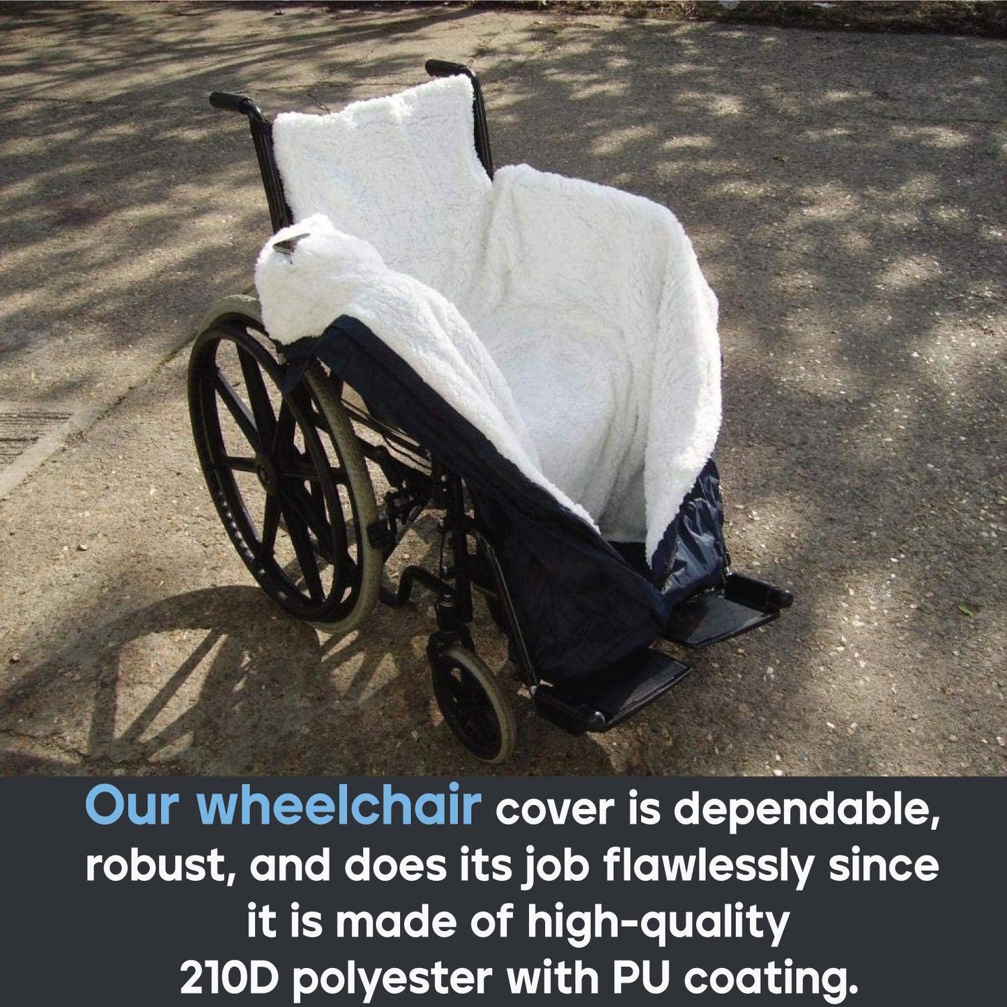 Waterproof Wheelchair Blanket - Mobility Scooter Cover Full Weather Protection Navy Cosy Aidapt