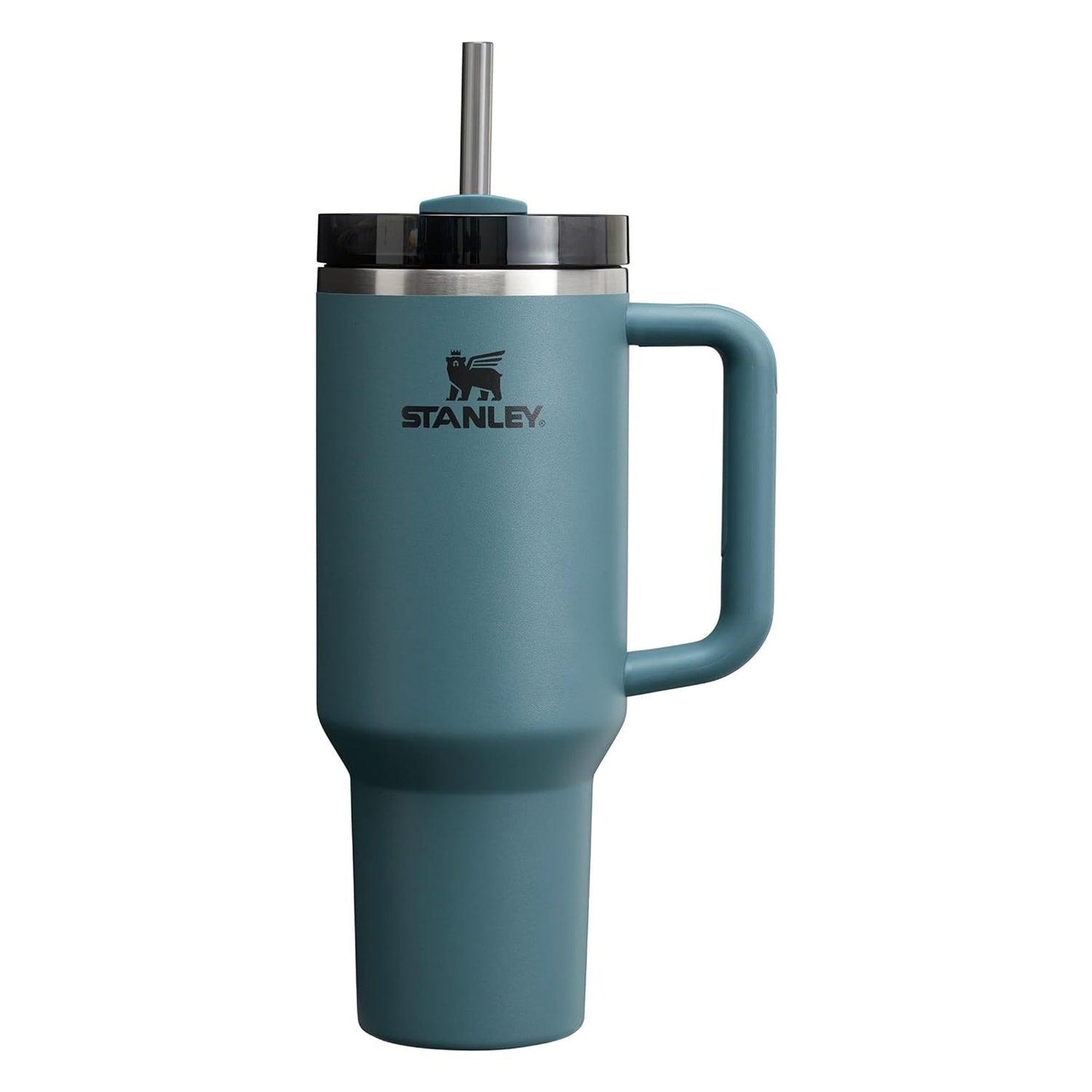 Insulated Straw Tumbler - 40 OZ Stanley Quencher H2.0 Tumbler with Straw Travel Mug for Cold or Hot Drinks Love Shack Fancy