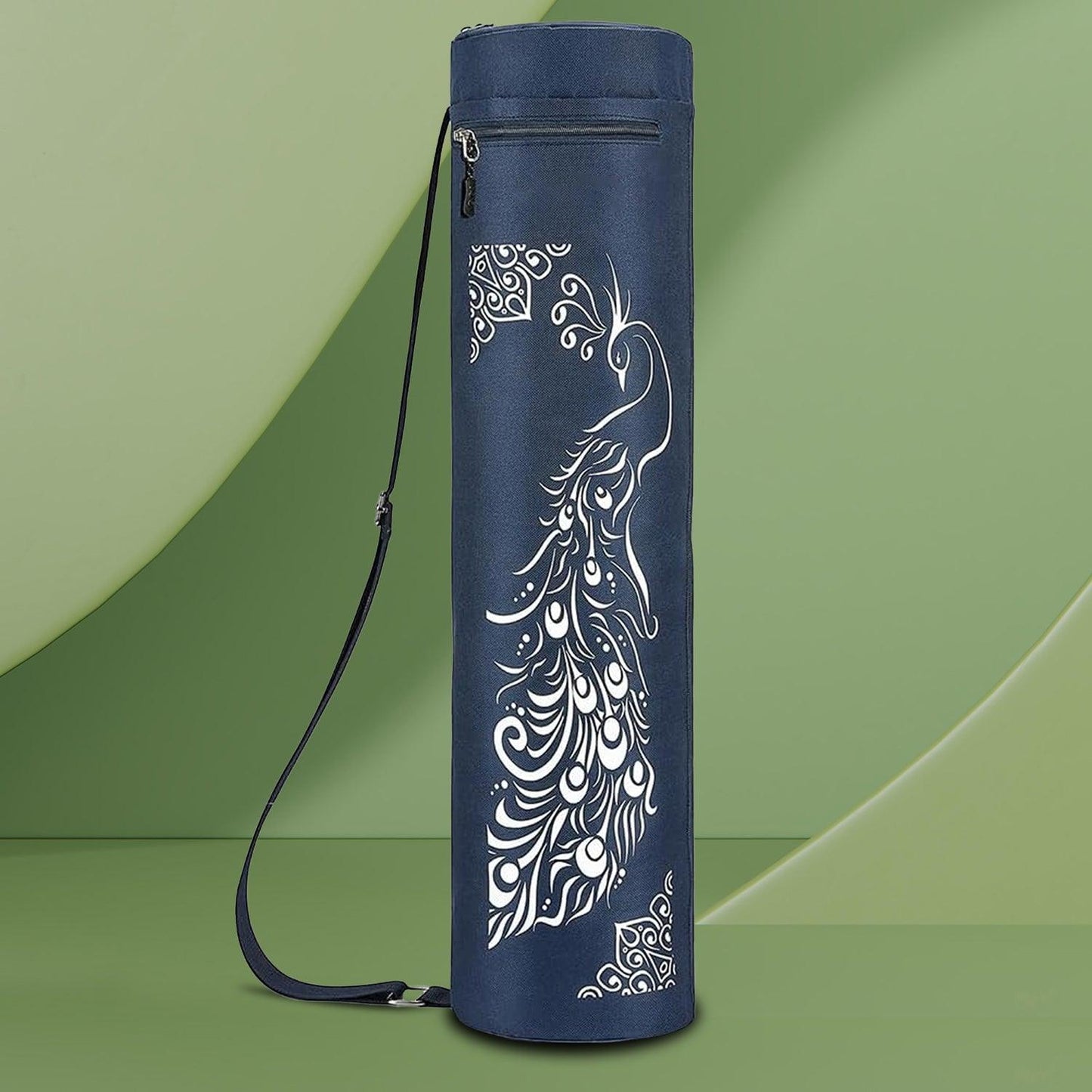 Yoga Mat Bag - Full-zip Exercise Yoga Mat Carry Bag Durable Waterproof Oxford Cloth With 2 Cargo Pockets | Extra Wide | Adjustable Shoulder Strap