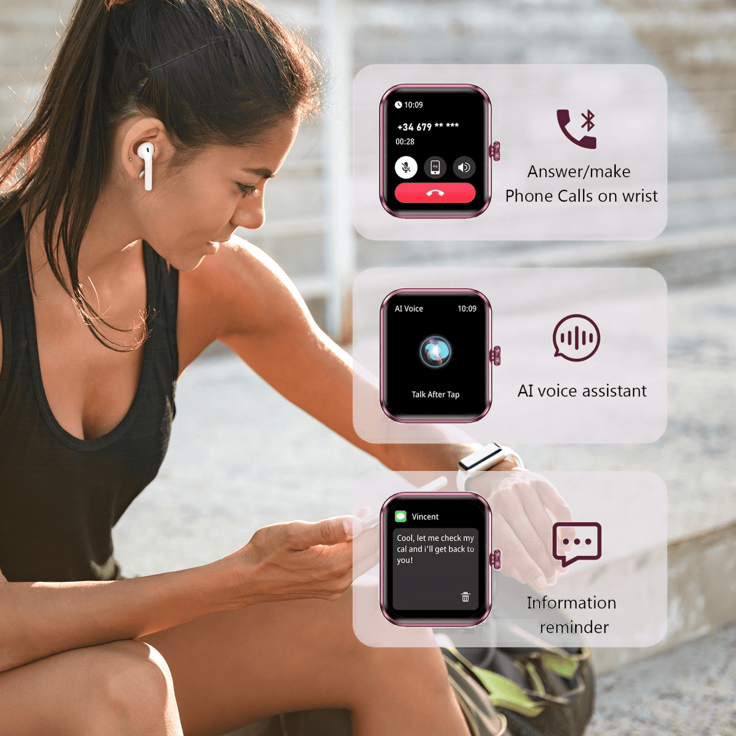 Fitness Tracker Watch – Smart Activity Watch With Heart Rate & BP Monitor For Men & Women Sport Watches