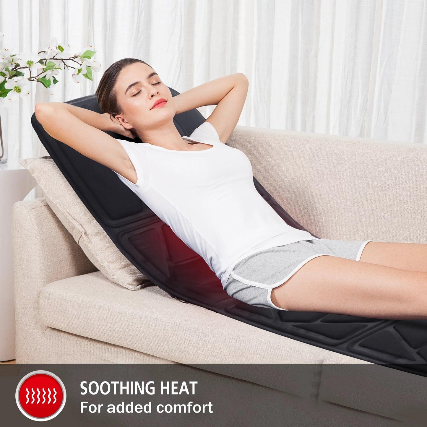 Full Body Massage Mat UK - Massage Mat with Heating, Massage Pad with 10 Vibrating Motors