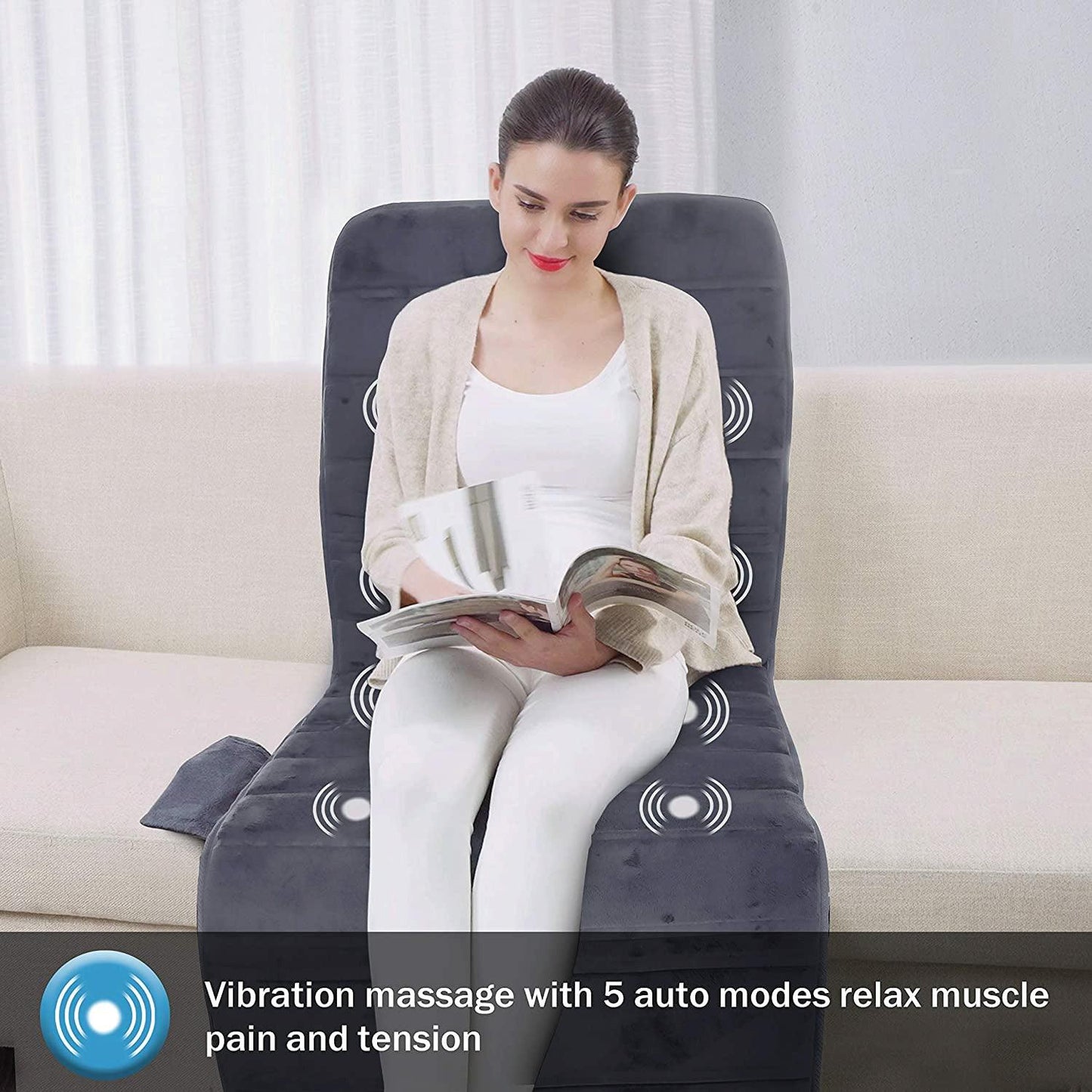 Full Body Massage Mat UK - Massage Mat with Heating, Massage Pad with 10 Vibrating Motors
