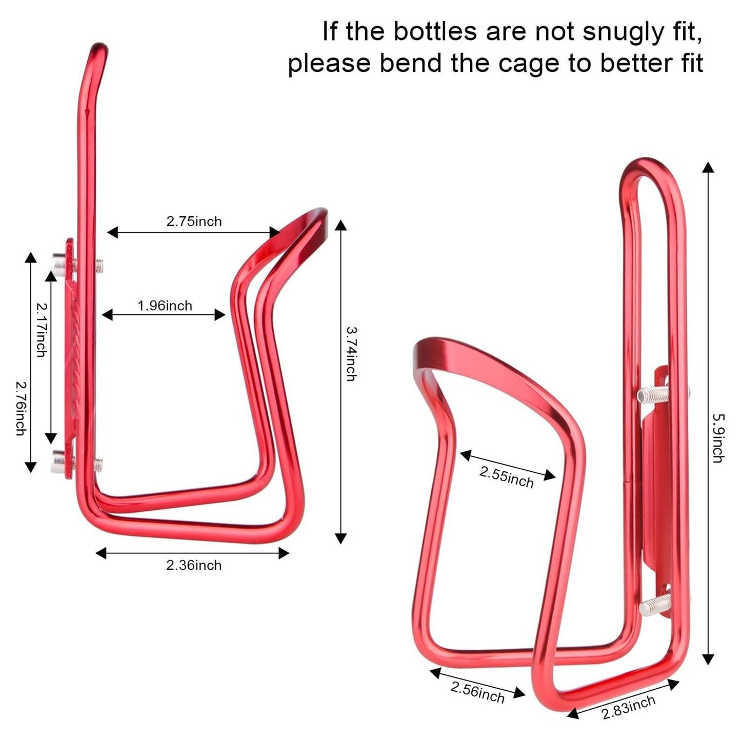 Bottle Holders for Bikes - Aluminum Bicycle Water Bottle Cage