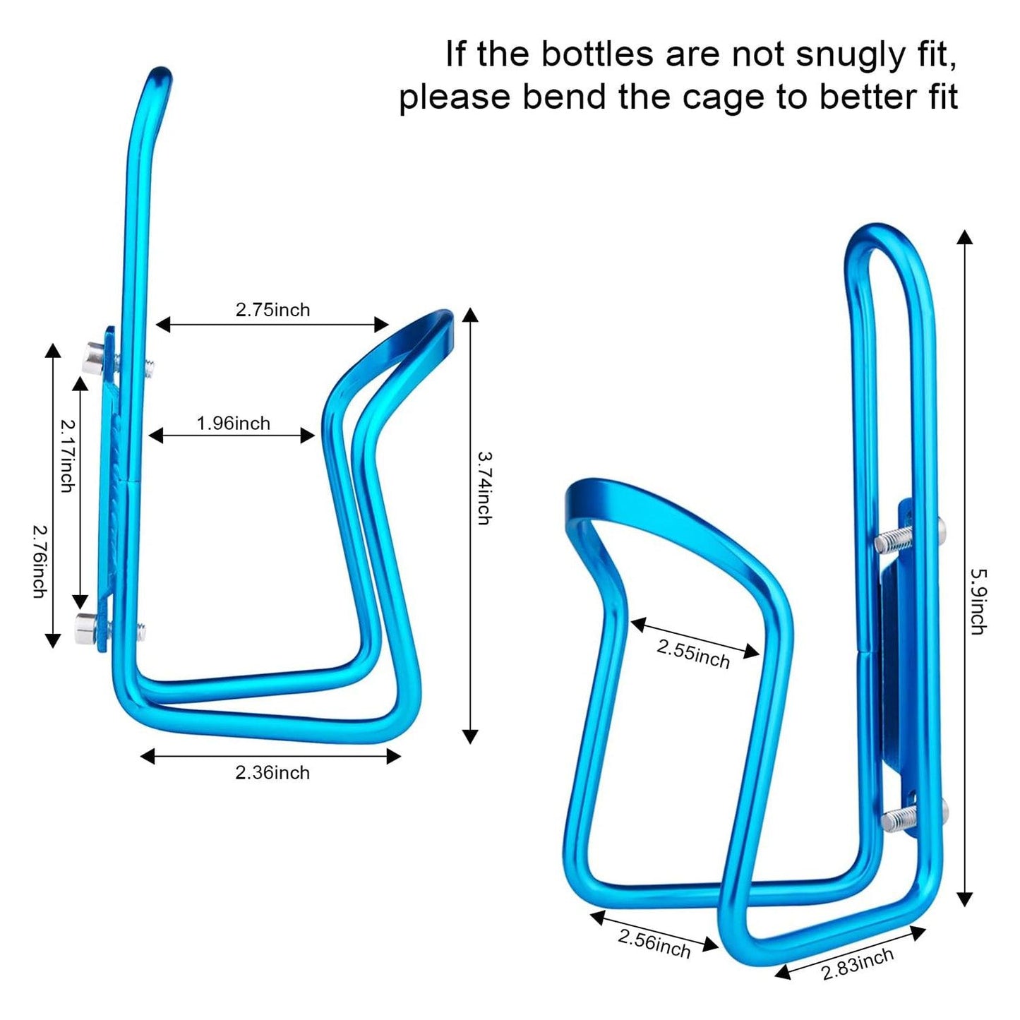 Bottle Holders for Bikes - Aluminum Bicycle Water Bottle Cage
