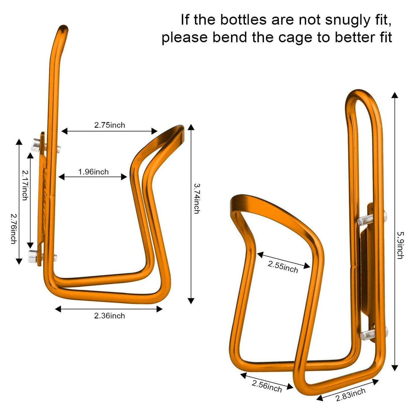 Bottle Holders for Bikes - Aluminum Bicycle Water Bottle Cage
