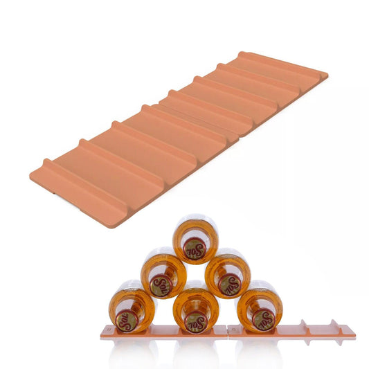 Bottle Stacking Mat - Fridge Organiser Wine Beer Stacking Mat Bottle Rack Kitchen Tidy Space Saver Can