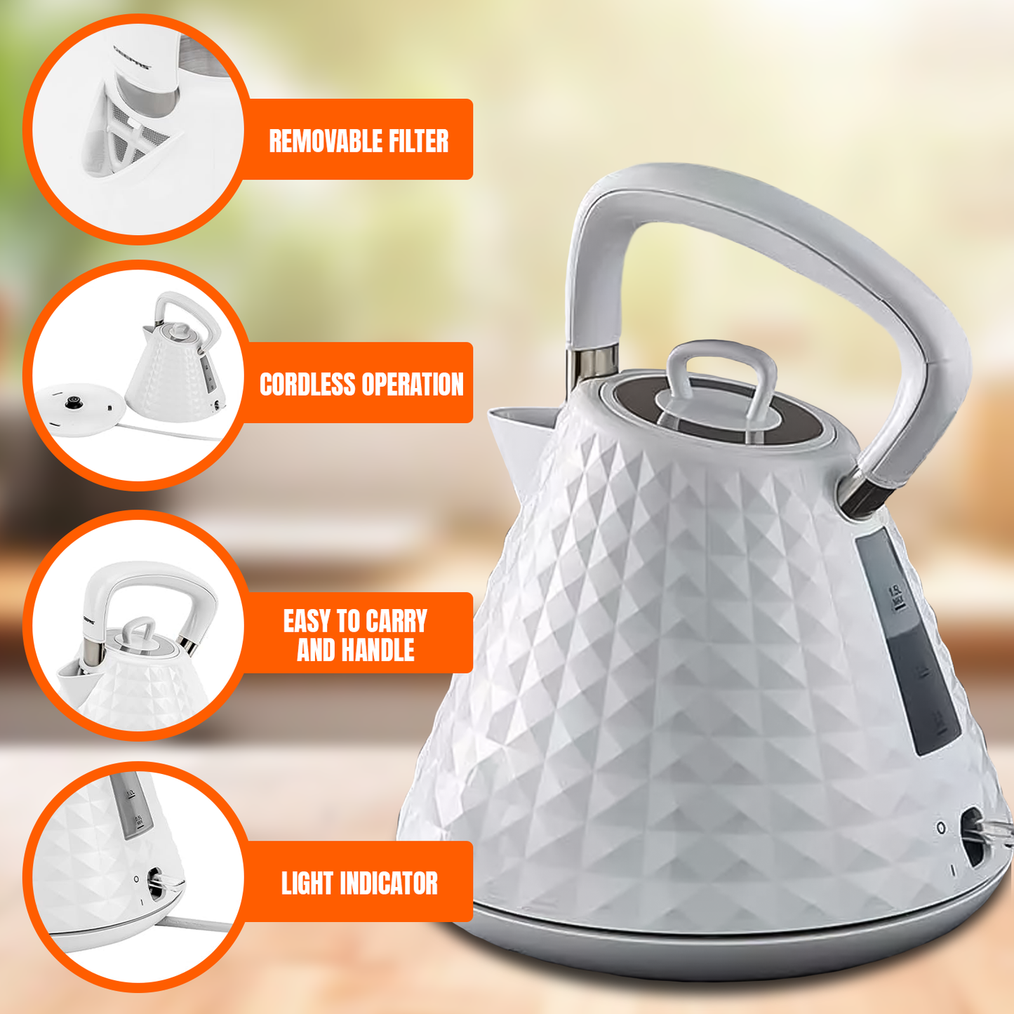 Four Slice Toaster and Kettle Set – Stylish Stainless Steel Breakfast Set with Fast Boil & Browning Control