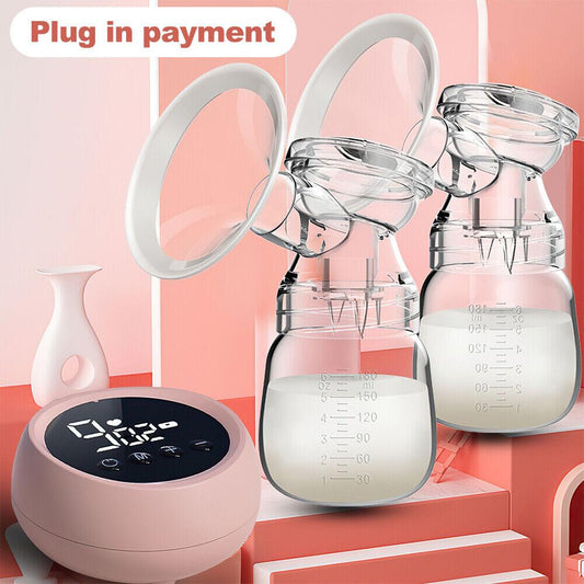 Electric Breast Pumps - USB Baby Infant Feeding Mute Automatic Dual Breastpump