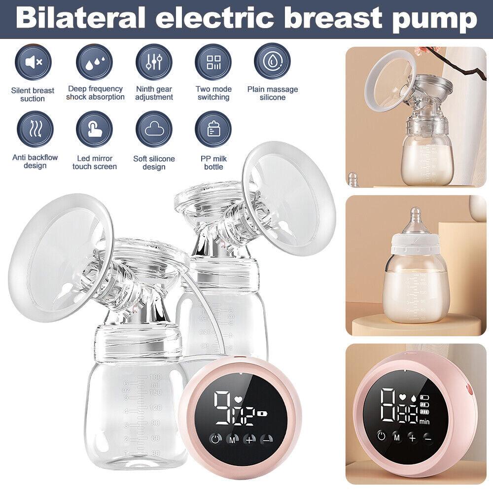 Electric Breast Pumps - USB Baby Infant Feeding Mute Automatic Dual Breastpump