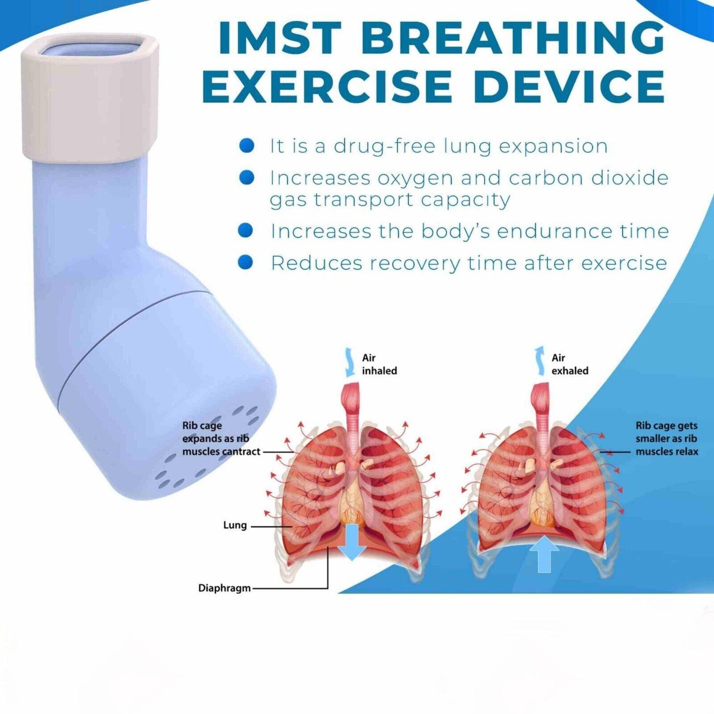 Lung Exerciser Device - Naturally Clear Mucus with The Breathing Exerciser Device Perfect Treatment Aid