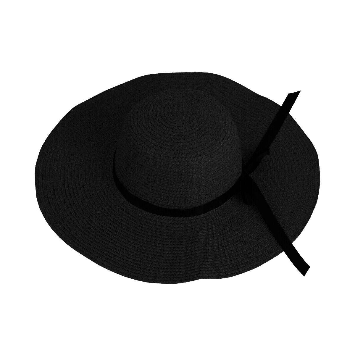 Straw Hat Womens - Summer Big Wide Brim Straw Hat Beach Sun Foldable Cap for Women