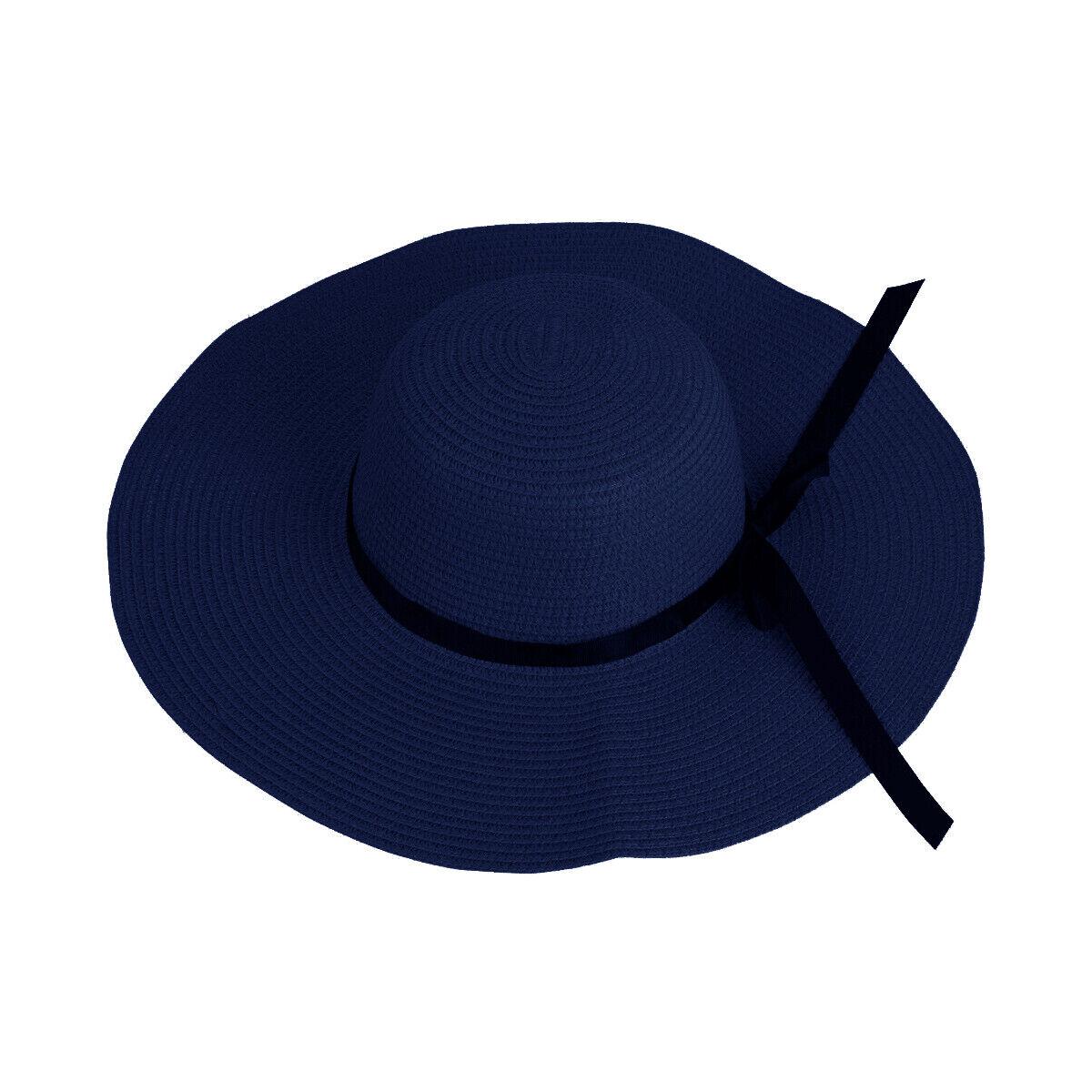 Straw Hat Womens - Summer Big Wide Brim Straw Hat Beach Sun Foldable Cap for Women