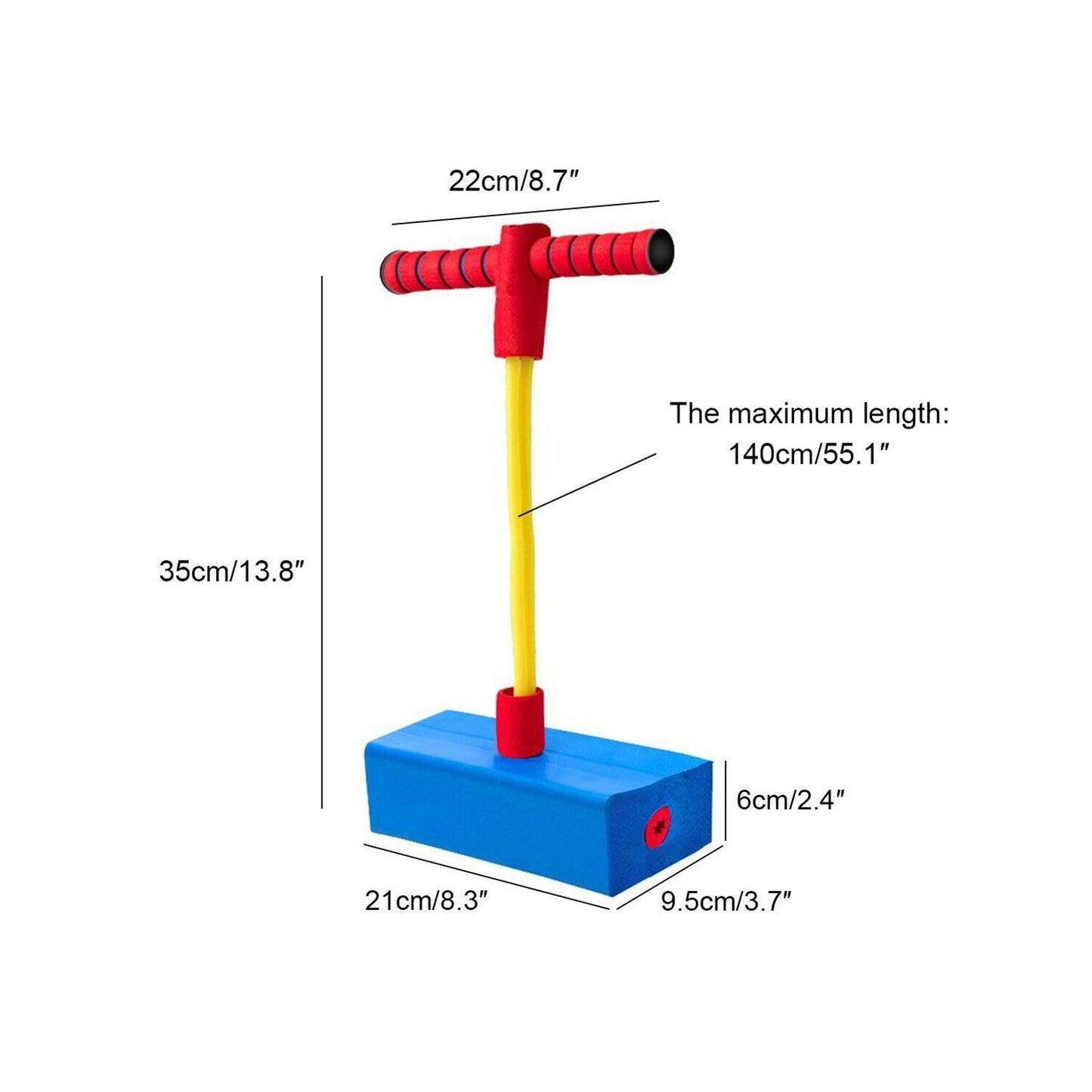 Foam Pogo Stick - Kids Foam Pogo Bungee Jumper Bouncer Space Balance Exercise Hopper Toy