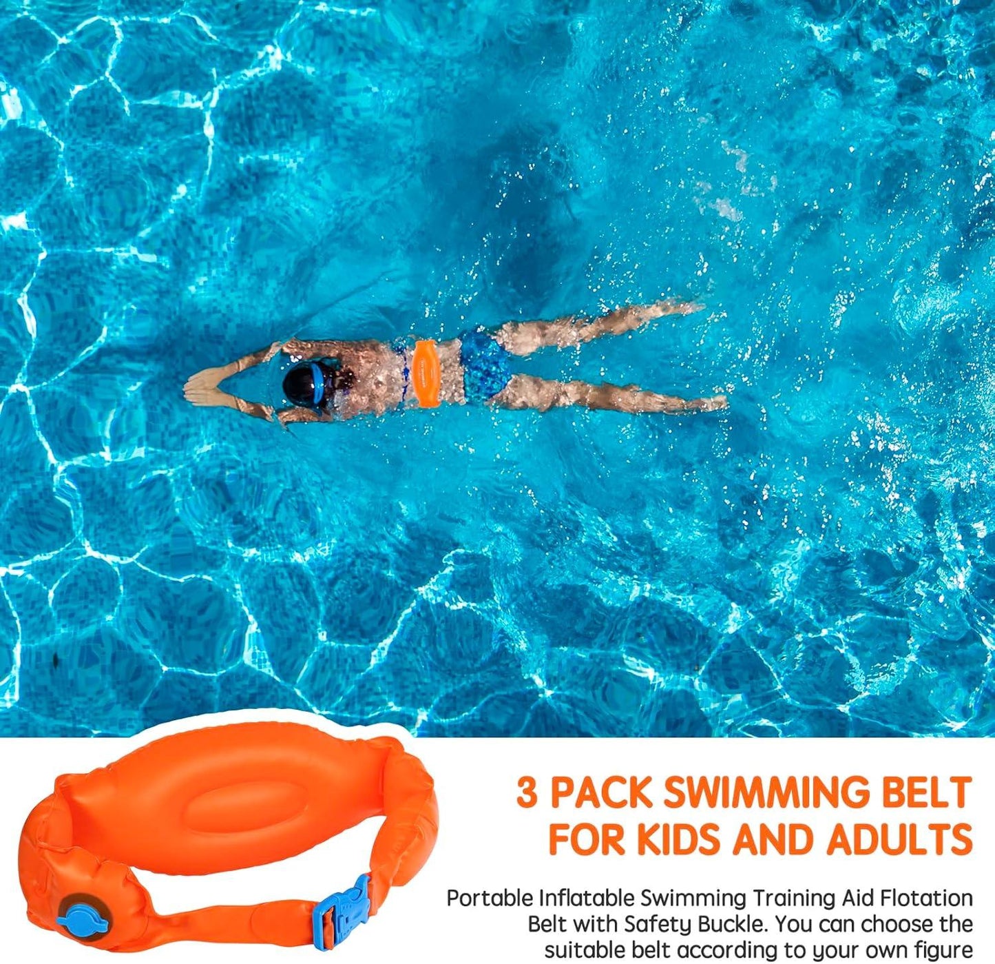 Swim Float Belt - Pool Float Swimming Training Aid Buoyancy Waist Belts Kids And Adults