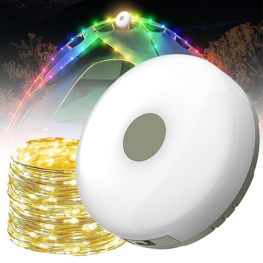 Camping String Lights - 10M Portable Outdoor String Lights Waterproof Towable String Light UK