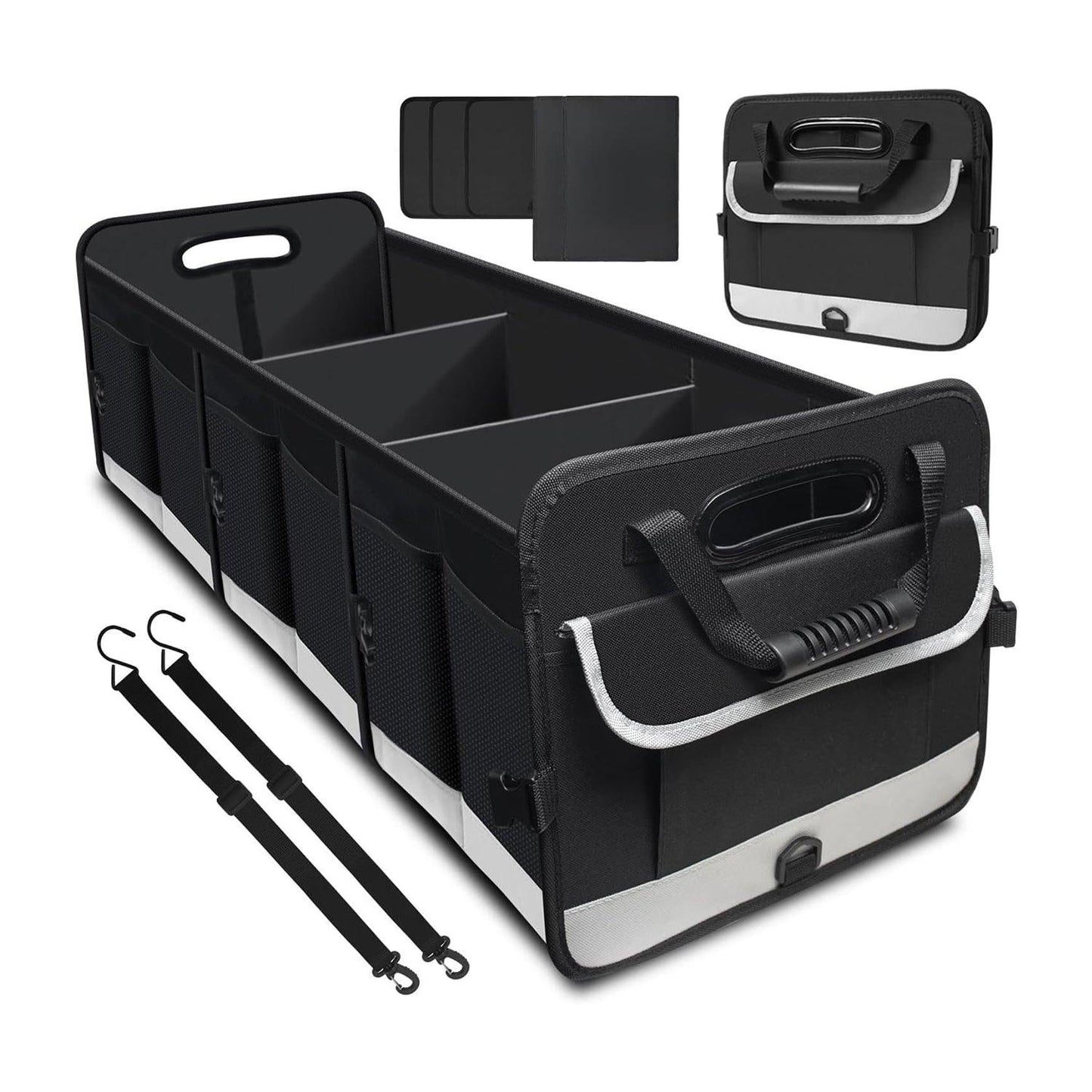 Car Boot Organiser - Heavy Duty Collapsible Foldable Tidy Pocket Storage