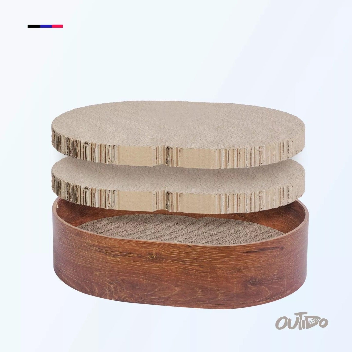 Cat Scratching Cardboard - 3 Replacacle board Corrugated Cardboard Scratch Pad